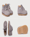 Made in Spain English Suede Leather Bootie EU20-EU25 Grey